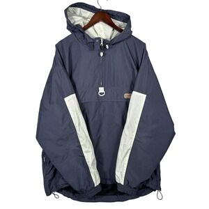 Vintage Reebok Jacket Mens XL Blue Windbreaker Pullover Oversized Blue Mens XL‎